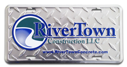 Aluminum Metal License Plate Inserts (6"x12")