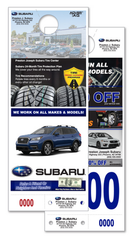 Adver-Tag/Post Card Reply Number Tags 5.5X11.75 - *Call for Pricing!