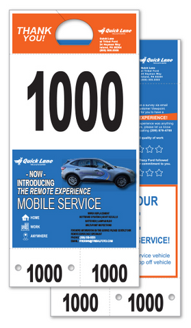 Adver-Tags Custom Number Tags 5.5X11.75 - *Call for custom Pricing!