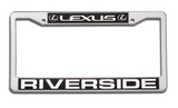 Custom License Plate Frames w/ Raised Lettering (OEM Chrome or OEM Gold Finish) * $0.89 Each