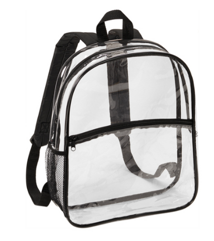 Clear Stadium Backpack $12.99 each