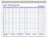 Daily Service Record Books