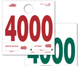 Service Hangtags Dispatch HEAVY DUTY # 3DIGIT AND 4DIGIT