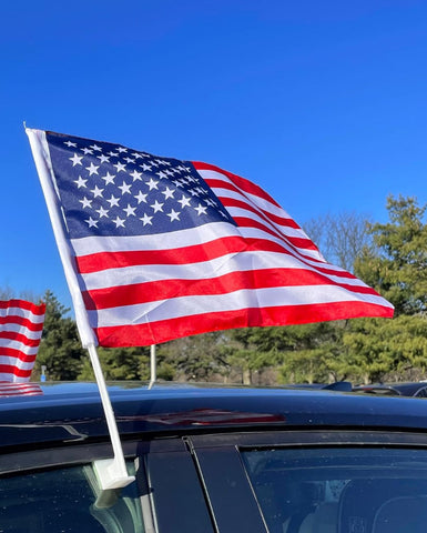 American CAR/TRUCK WINDOW Clip on FLAGS (PACK OF 125) *Sale $0.79 each