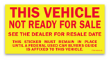 This Vehicle Not Ready for Sale - Yellow (100)