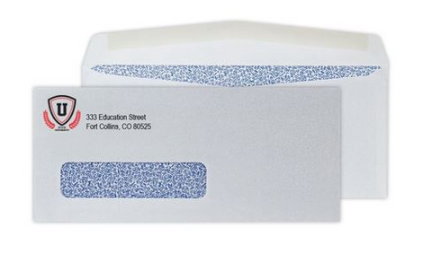 #10 Tinted Window Envelope - Single Window - #10 - 9 1/2" Width x 4 1/8" Length - 24 lb - 1,000 / Box - White (Copy)