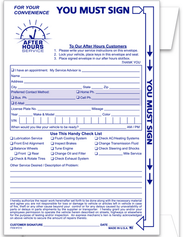 Night drop Envelopes 500 per box