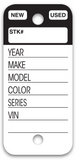 Top Stripe Key Tags Key Tags with 2 Permanent Markers (250)