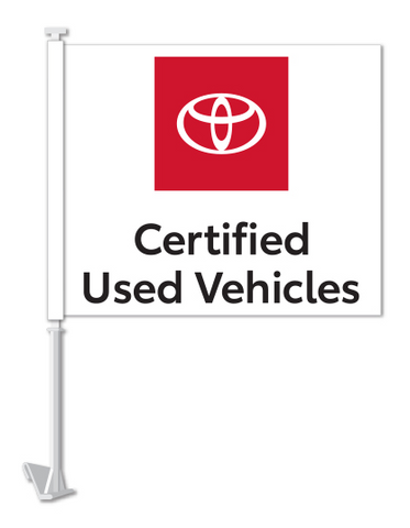 Toyota CPO Manufacturer Clip-On Flag (12flags)