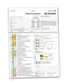 TOYOTA MULTI POINT INSPECTION FORM 3 Part (Qty 1,000)