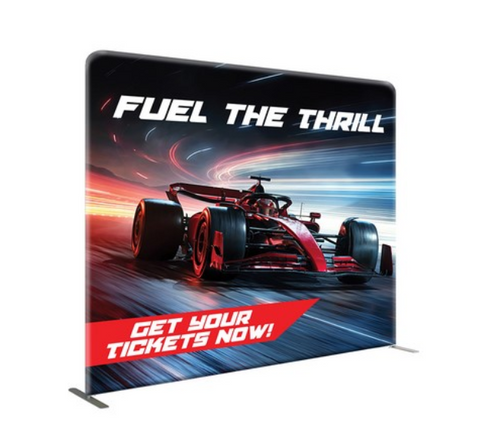 Advertising Backdrop Fabric Display - 8' W x 7.5' H  * $ 495.00