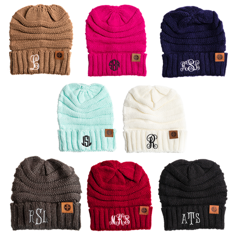Custom Personalized Monogram Beanie - Sisupplies.com