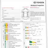 TOYOTA MULTI POINT INSPECTION FORM (250)