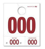 SERVICE DISPATCH NUMBER COLORED 3DIGIT TAGS (1,000)- Call for Pricing!